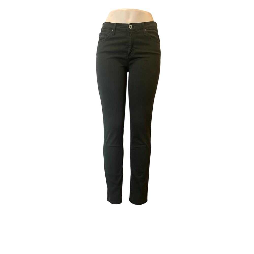 AG The Prima Mid-Rise Cigarette Pants Women’s 30R Forest Green Stretch Velvet